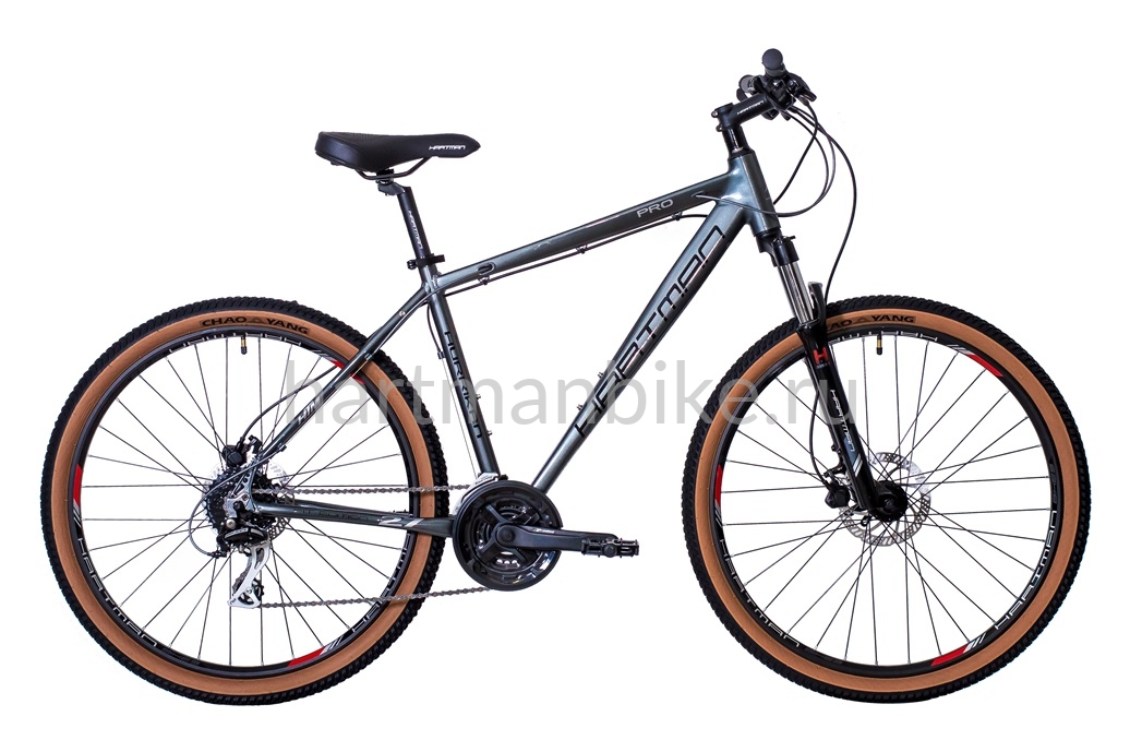 Велосипед HARTMAN 27,5" Hurrikan NEXT HIDRO disk р.19",(S25) 9 скр.аллюм.серо/чёрный глянец