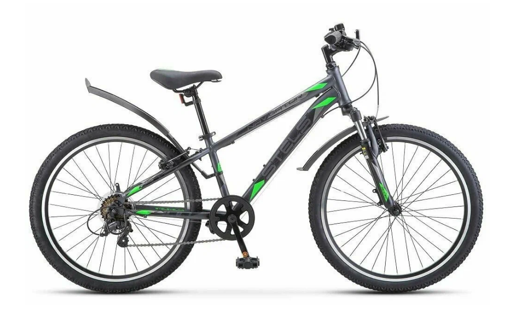 Велосипед STELS 24" Navigator-400 V (12" Серый/Зеленый)