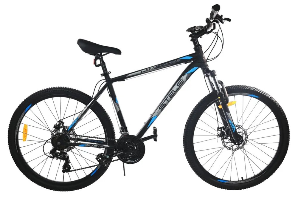 Велосипед STELS Navigator 700 27.5MD (17.5" Черный/Голубой) АКЦИЯ!