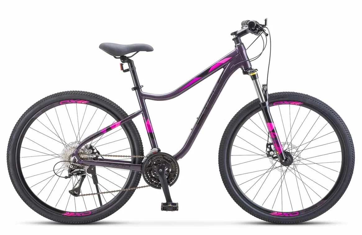 Велосипед 27.5" STELS Miss-7700 MD (15.5" Темно-пурпурный)