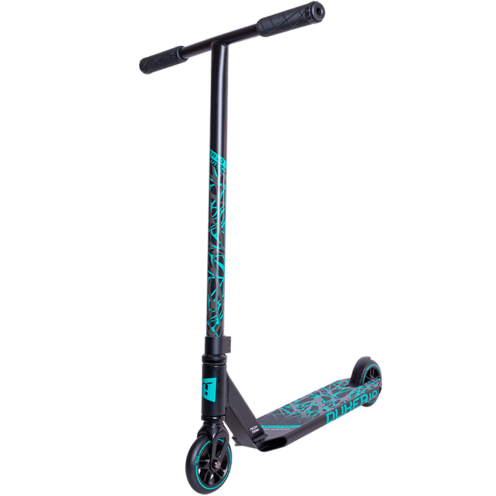 Самокат TechTeam Duker 1.0 чёрно-бирюзовый