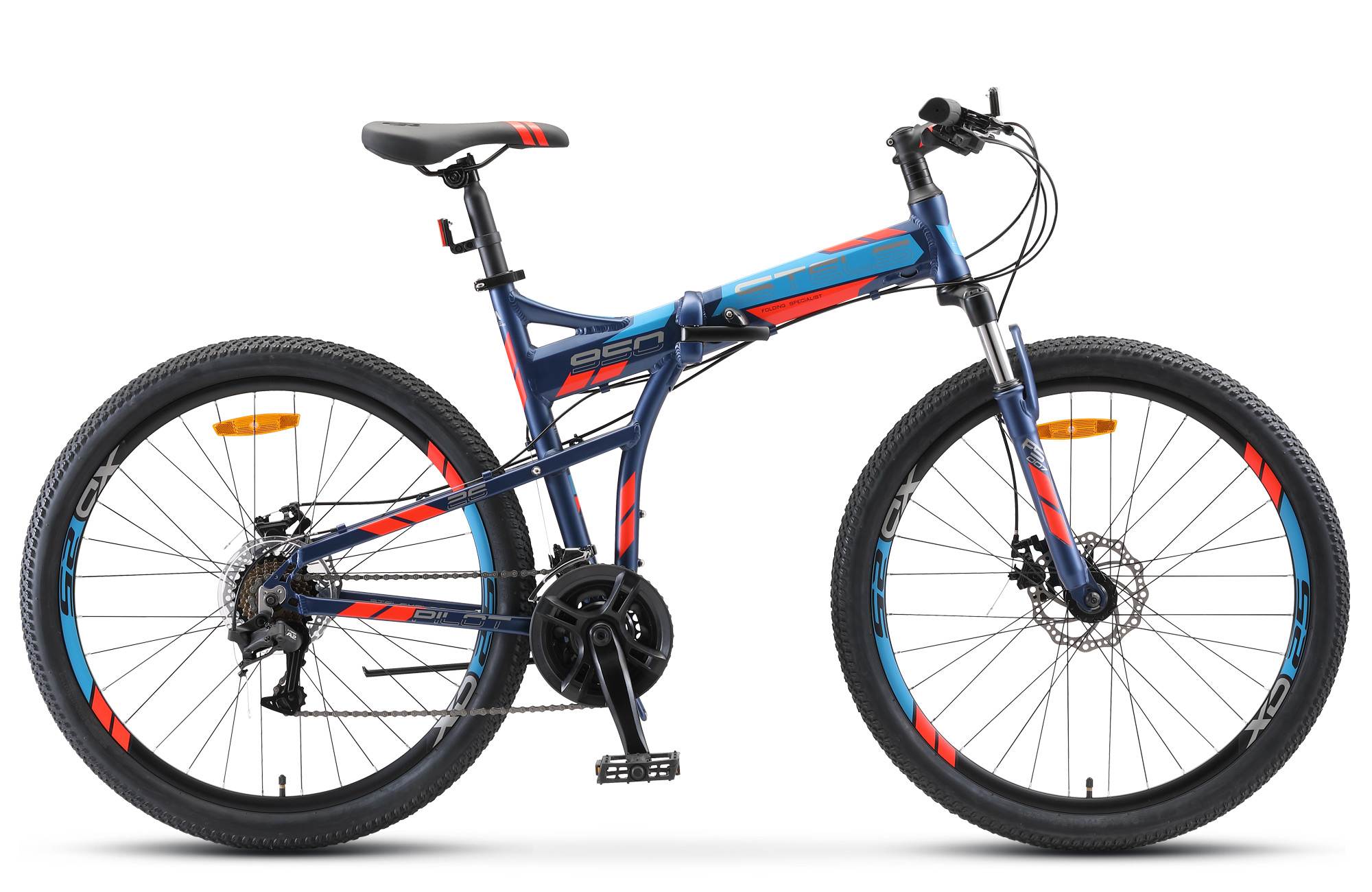Велосипед Stels 26" Pilot 950 MD 17.5" тёмно-синий