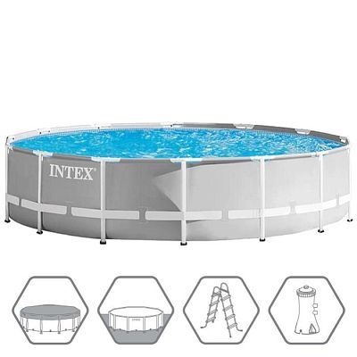 Бассейн Intex 26720 серый АКЦИЯ!