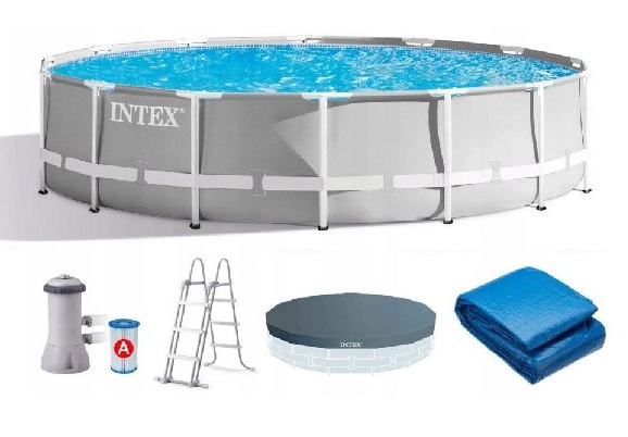 Бассейн Intex 26724 серый АКЦИЯ!