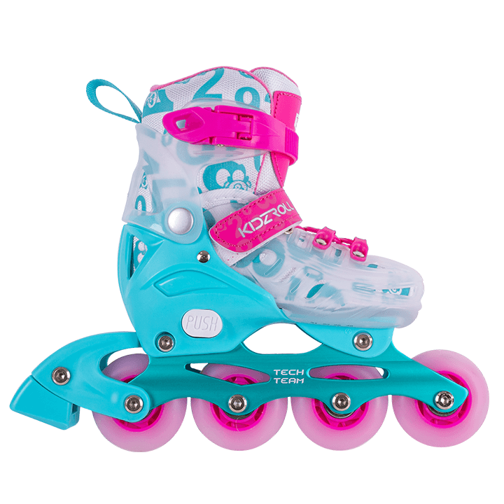 Ролики TechTeam Kidzroll розовые р 32-35