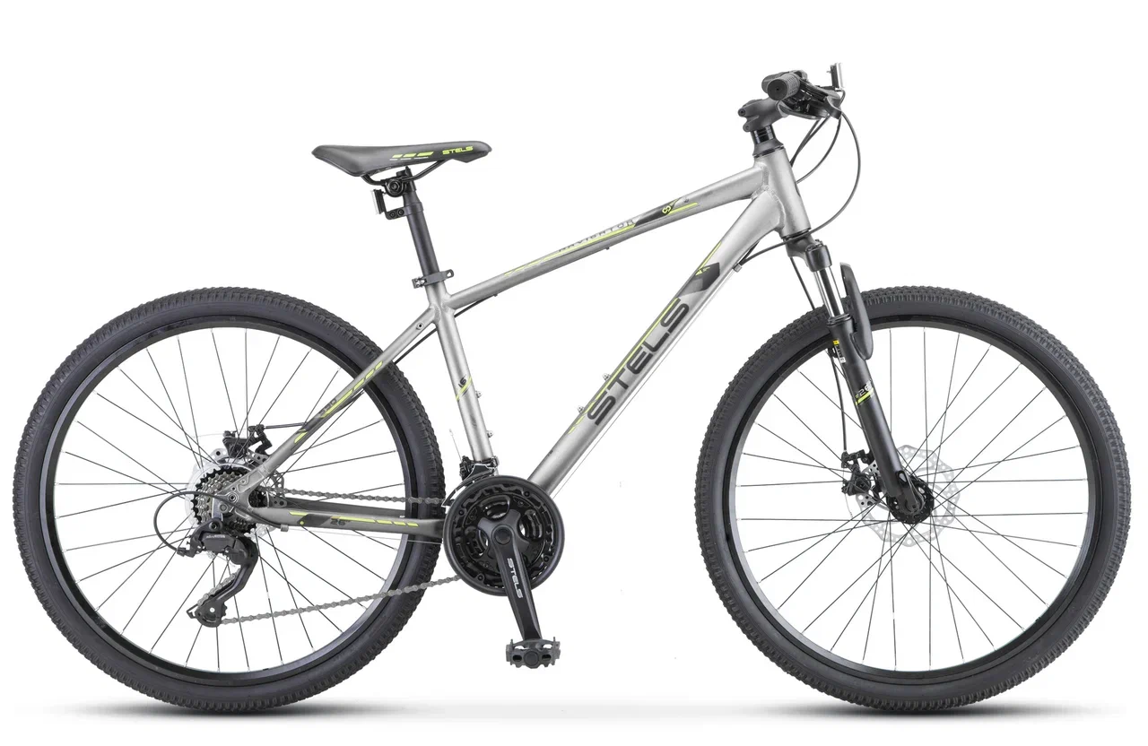 Велосипед Stels 26" Navigator- 590 D 16" серый-салатовый