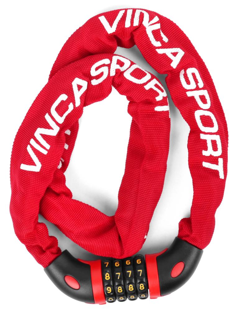 Замок-цепь Vinca Sport VS 769 6x900 красный