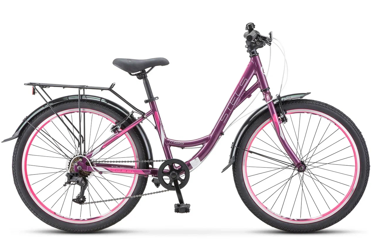Велосипед STELS 24" Miss-4300 V (14" Пурпурный) АКЦИЯ!