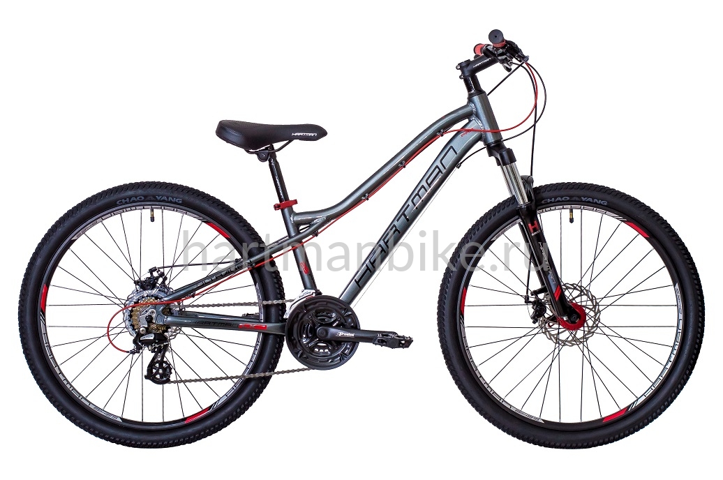 Велосипед HARTMAN 26" Ultragen PRO LX р.13",(S26) 21 ск., рама алюм,чёрный