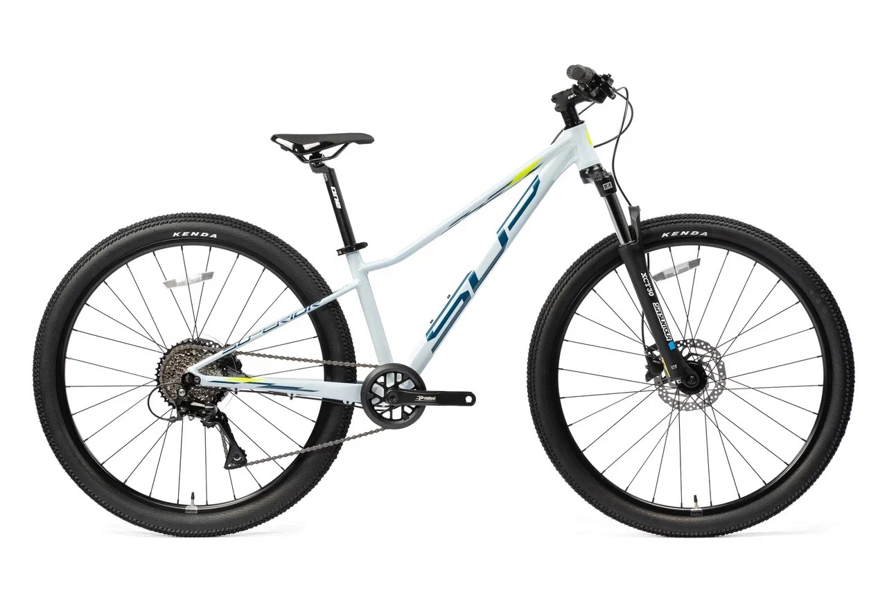 Велосипед Superior Racer XC 27 DB 27.5x13.0"(XS) Gloss White/Petrol Blue/Neon Yellow 2025