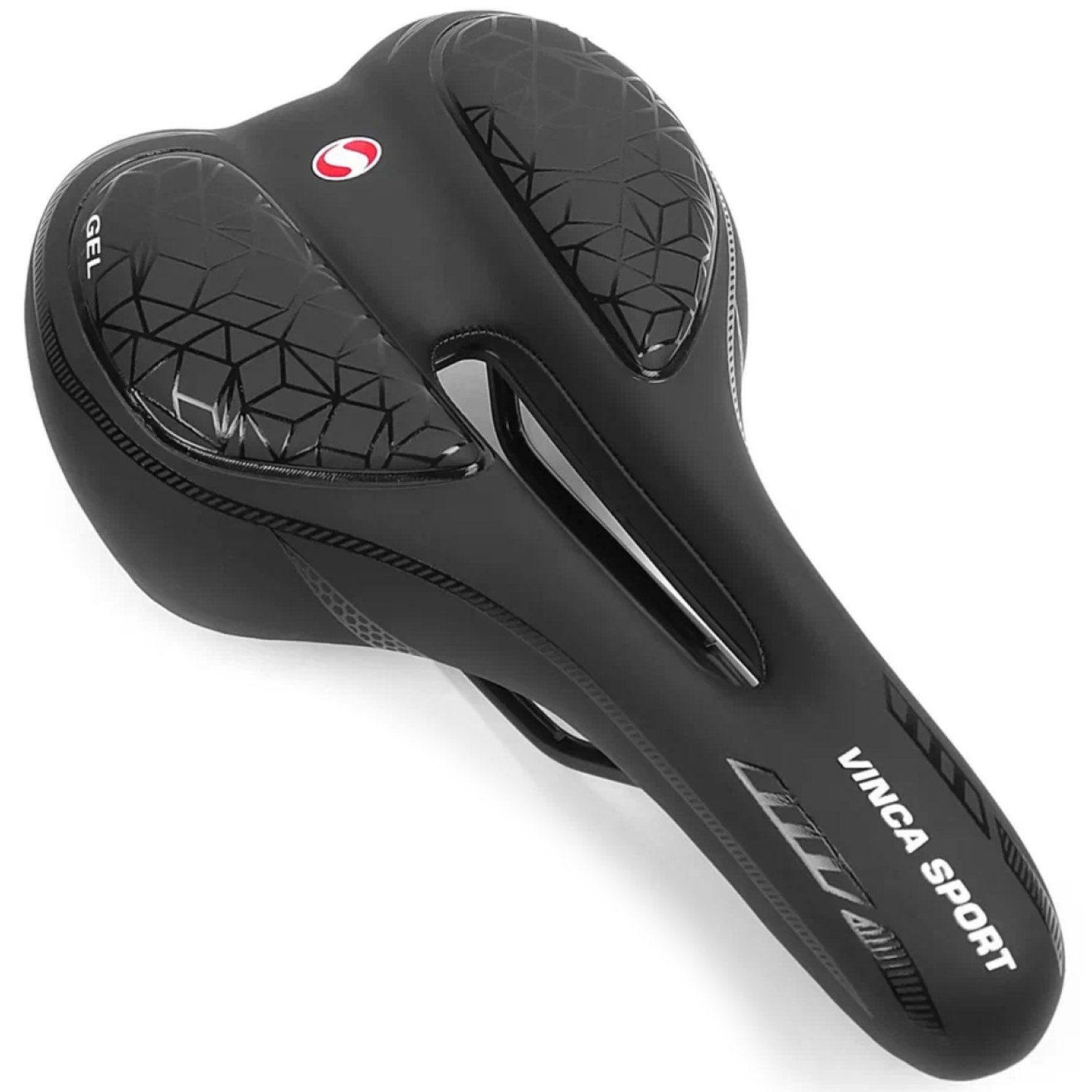 Седло VINCA SPORT с гелем 270*166мм VS 126 gel black
