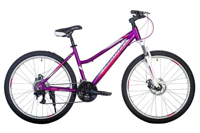 Велосипед HARTMAN 26" Sintra Disc р. 17"",21-скр алюм., сиреневый/розовый 2023