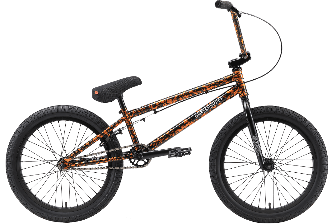 Велосипед TechTeam BMX Grasshopper 20" оранжево-черный 2022