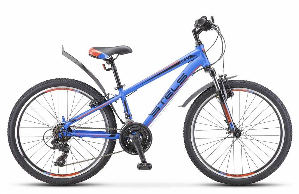 Велосипед Stels 24" Navigator-400 V 12" АКЦИЯ! синий/красный