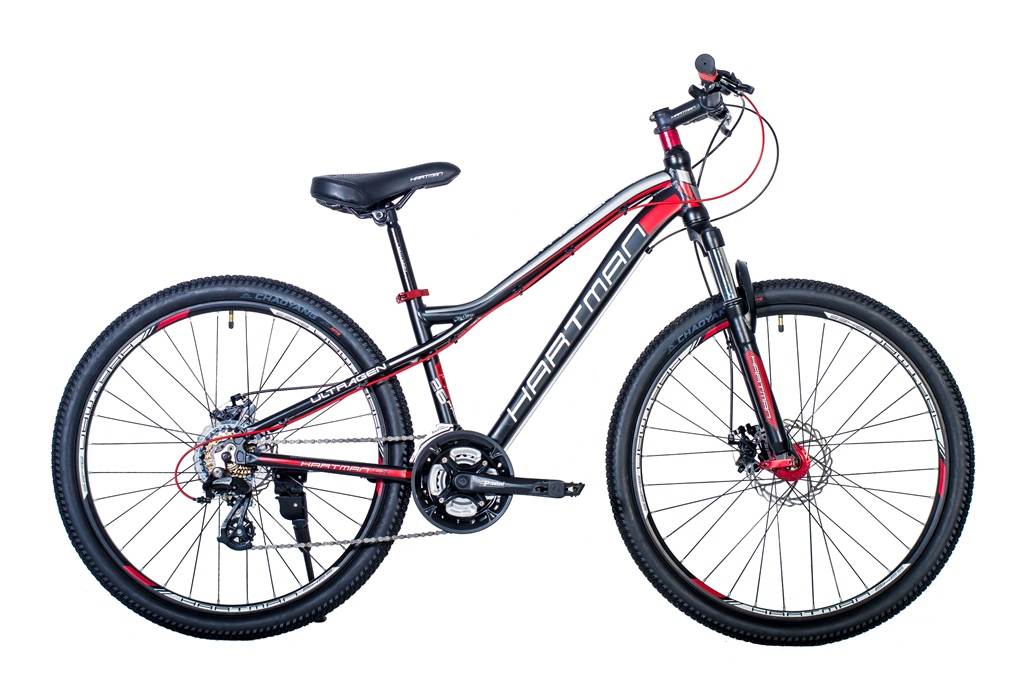 Велосипед HARTMAN 26" Ultragen Pro XS Disc р. 14",21-ск алюм. ,чёрный-серый-красный