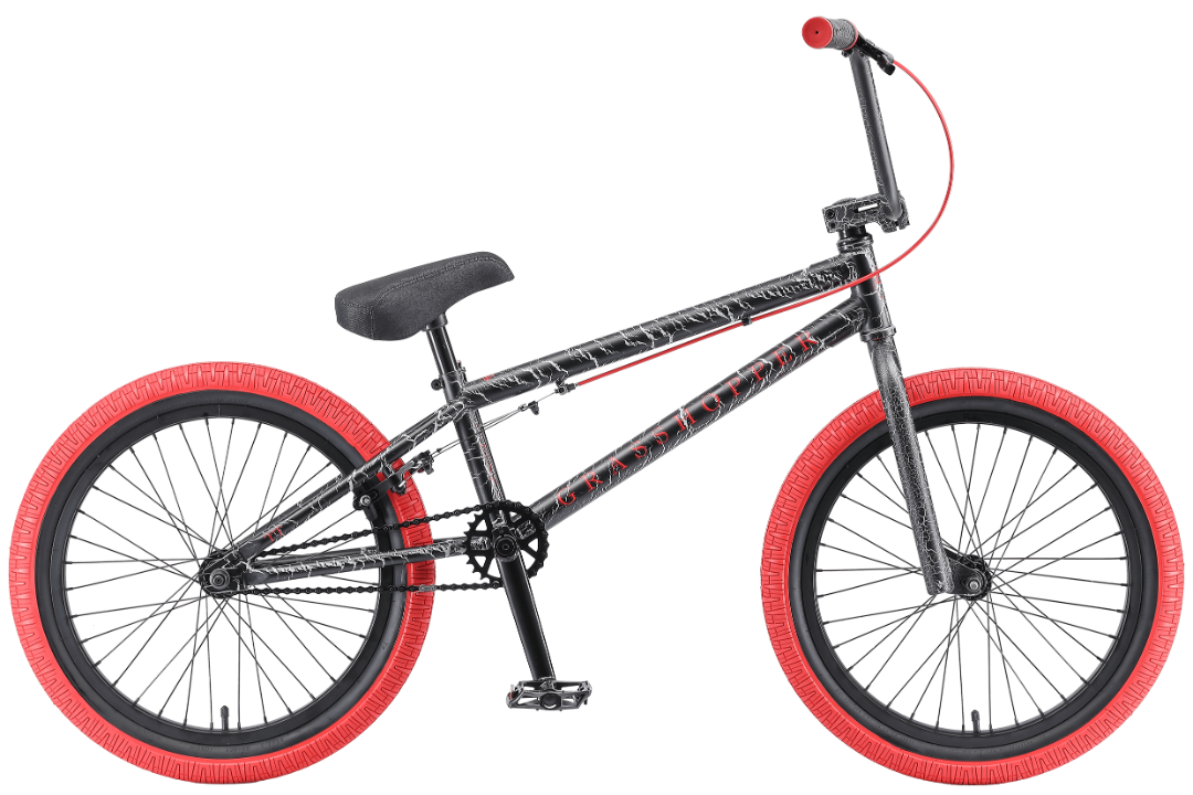 Велосипед TechTeam BMX Grasshopper 20" чёрно-красный 2022
