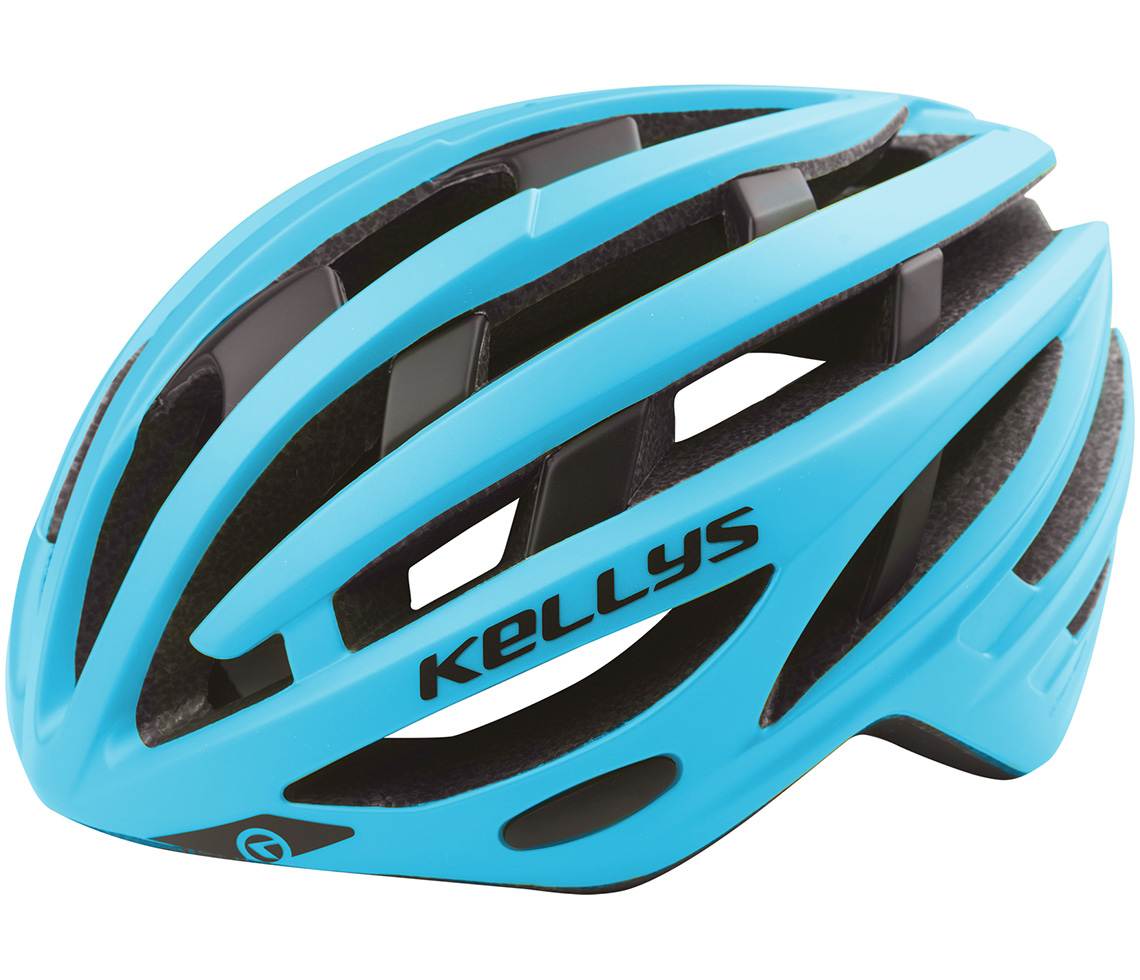 Шлем KELLYS SPURT для шоссе, синий, M/L (58-62см), аэродинамический профиль, 27 вентиляционных отвер
