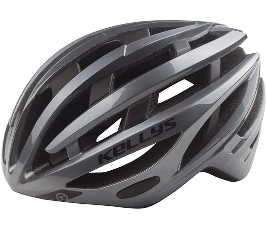 Шлем KELLYS SPURT для шоссе, серый, S/M (52-58см), аэродинамический профиль, 27 вентиляционных отвер