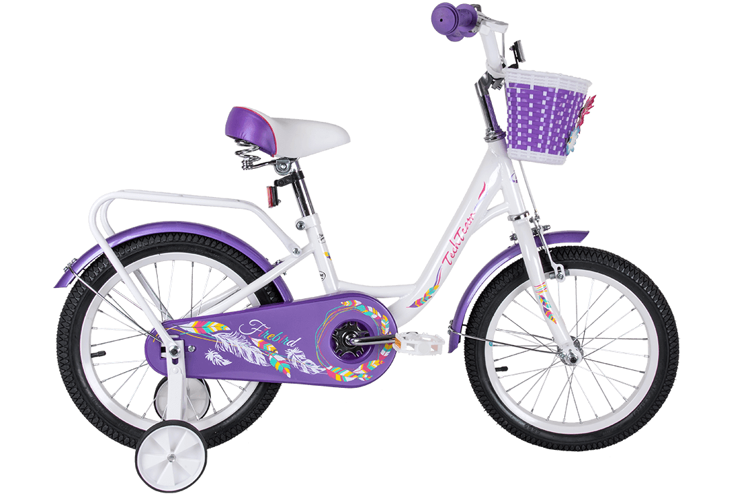 Велосипед TechTeam 20" Firebird бело-фиолетовый