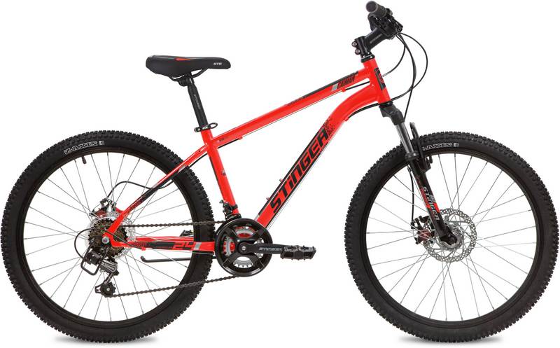 Велосипед STINGER 24" Caiman D 14" красный