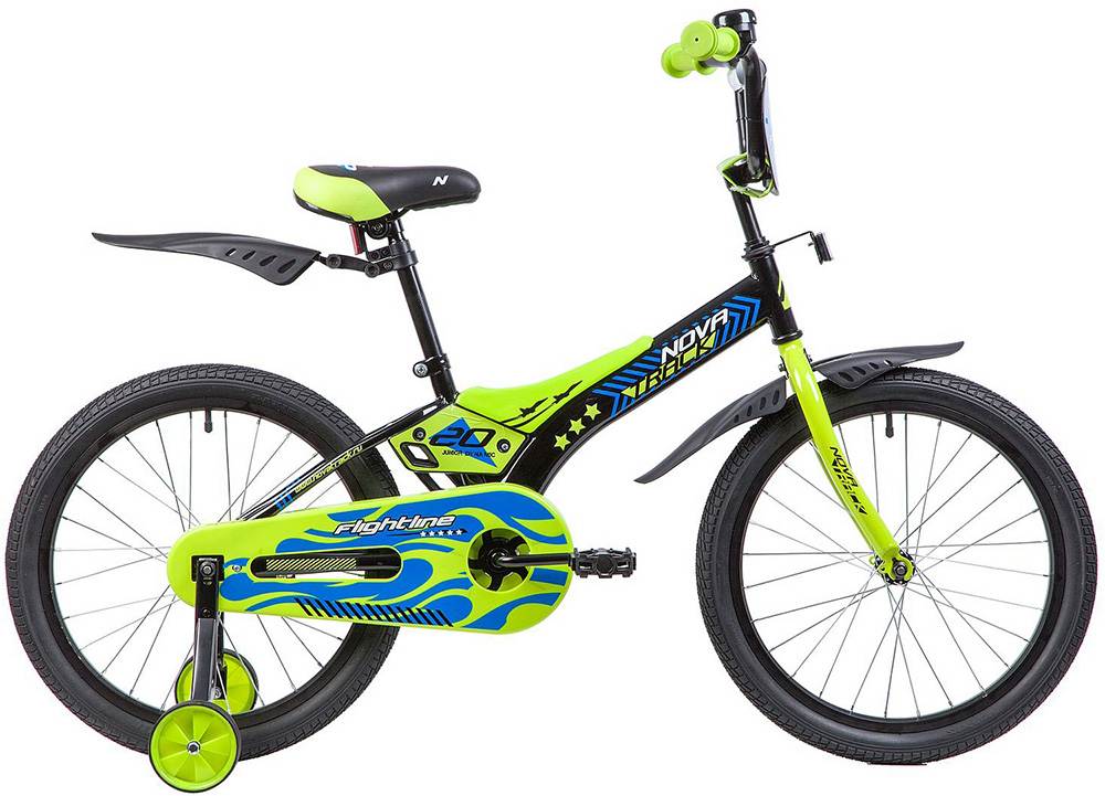 Велосипед NOVATRACK 20" FLIGHTLINE, чёрный