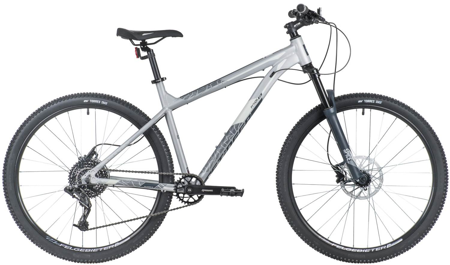 Велосипед STINGER 27.5" PYTHON EVO серый 16"