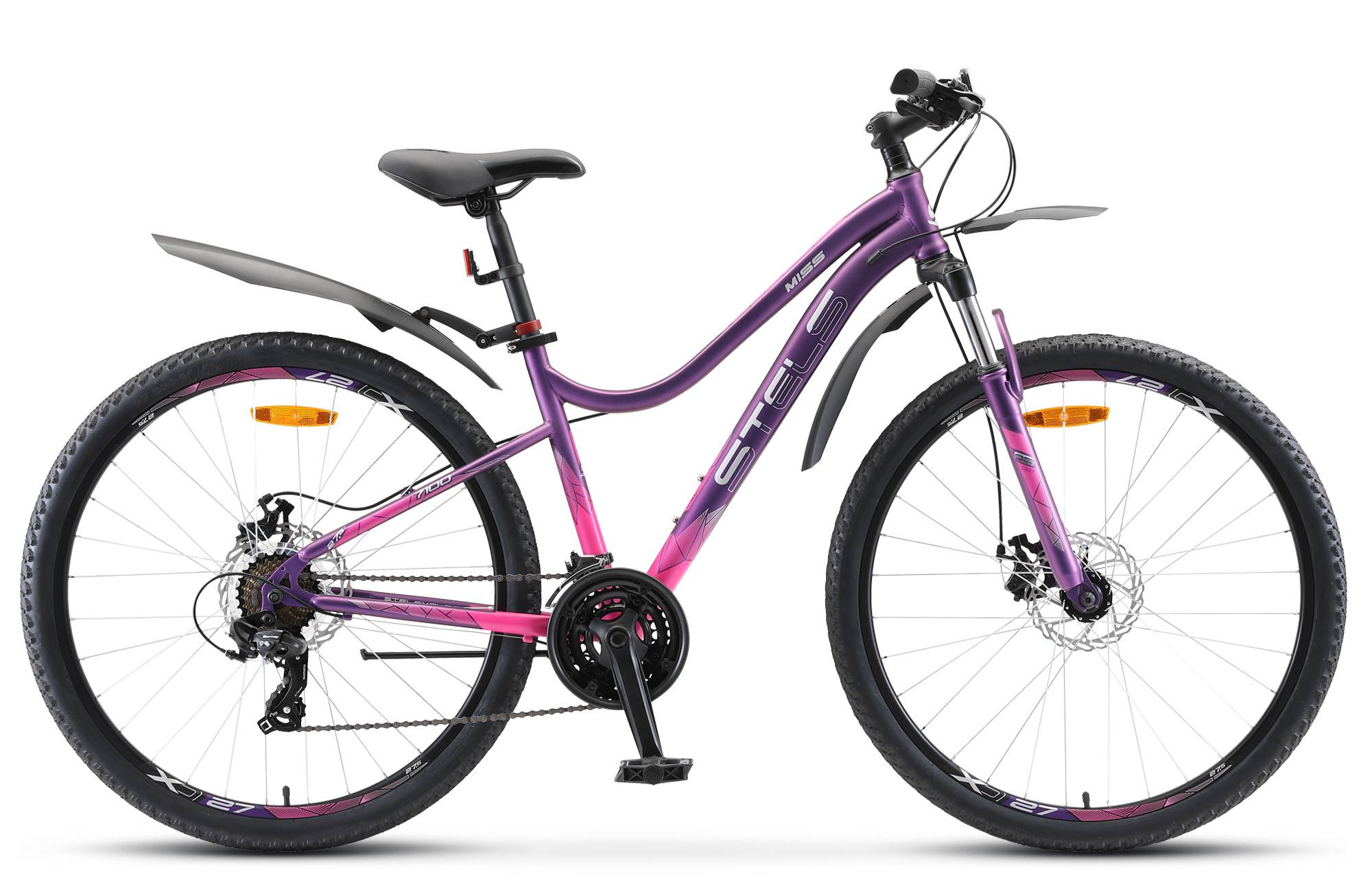 Велосипед Stels 27,5" Miss 7100 MD 16" пурпурный