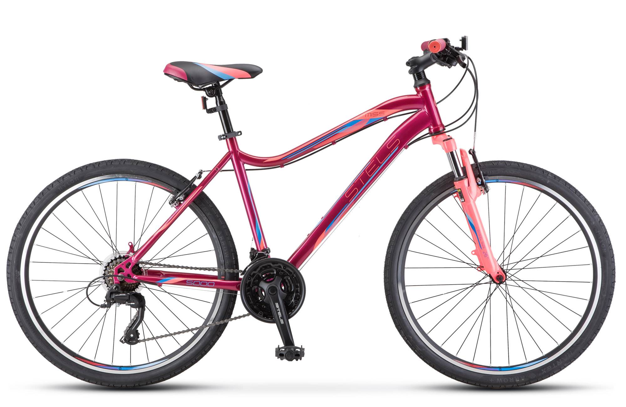 Велосипед Stels 26" Miss 5000 V 16" фиолетовыйй-розовый АКЦИЯ!
