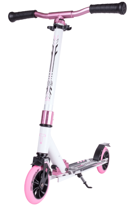 Самокат TechTeam Jogger 145 бело-розовый (2022) АКЦИЯ!
