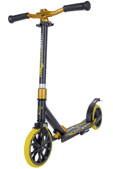 Самокат TechTeam Jogger 210 чёрно-жёлтый (2022)