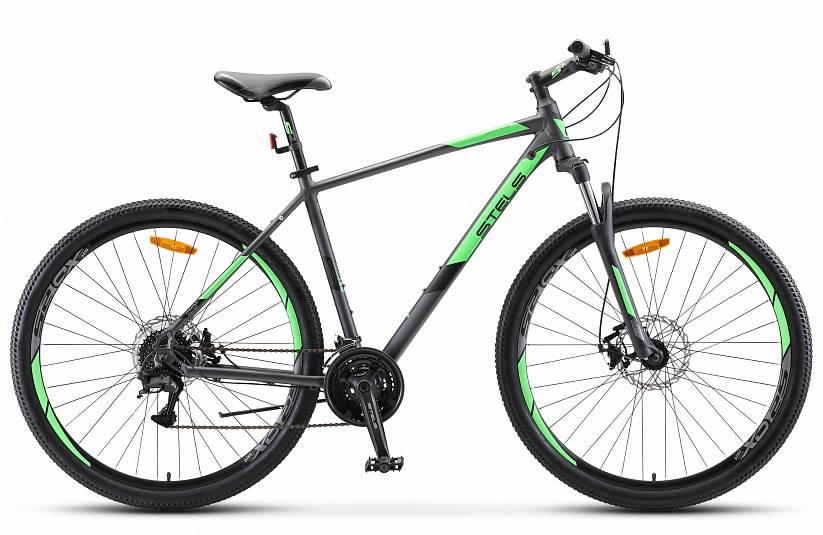 Велосипед Stels 29" Navigator- 920 MD 29" V010, 18,5" антрацитовый/зелёный