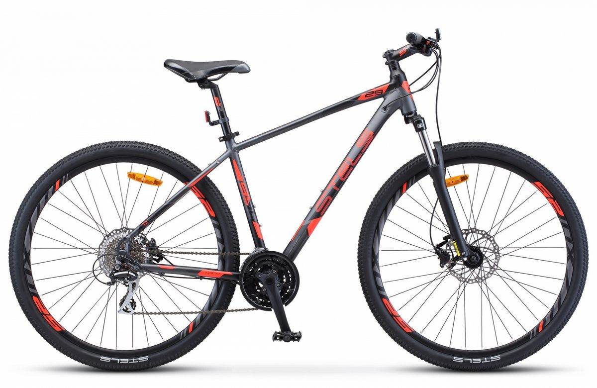 Велосипед Stels 29" Navigator- 950 D 29" V010, 18,5'' антрацитовый/красный/чёрный