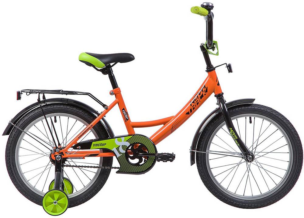 Велосипед NOVATRACK 18", VECTOR, оранжевый