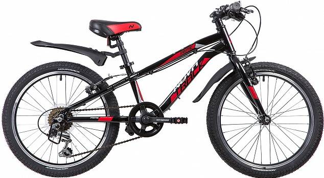 Велосипед NovaTrack 20" PRIME черный скор. V-brake