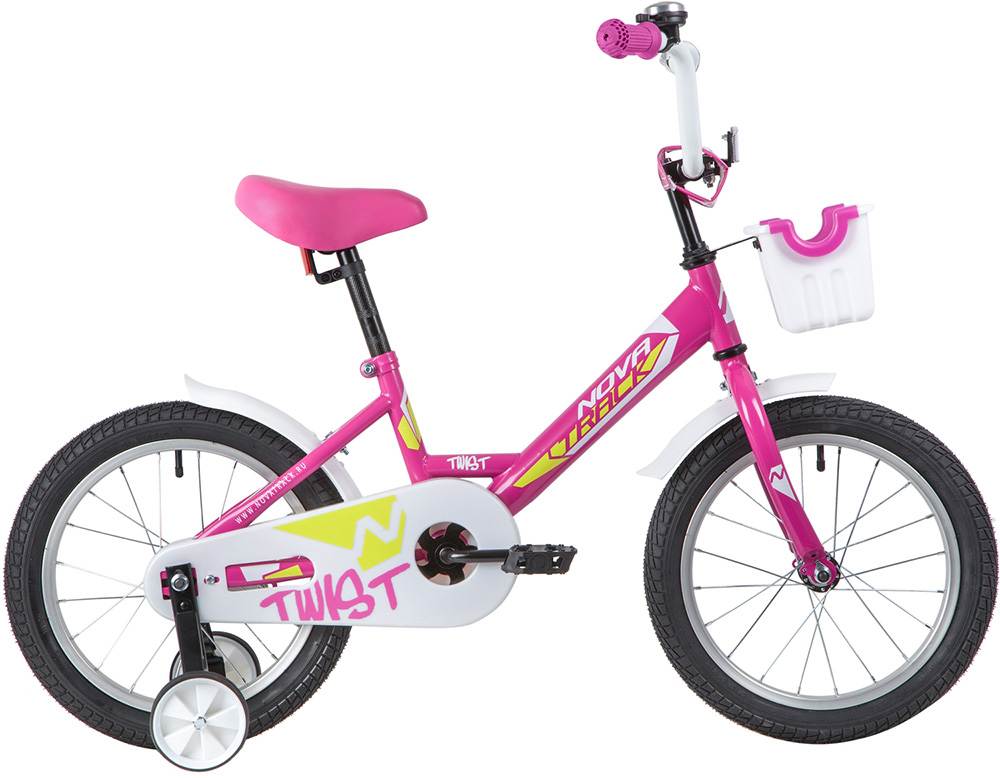 Велосипед NOVATRACK 16", TWIST, розовый
