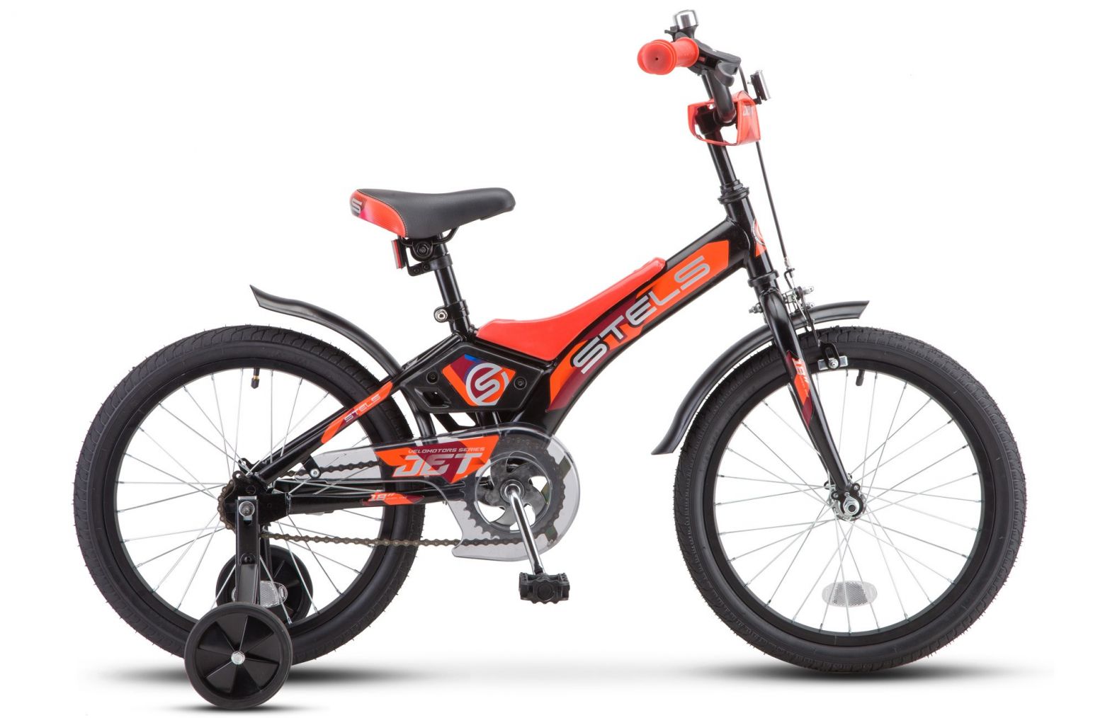 Велосипед Stels 16" Jet чёрный-оранжевый
