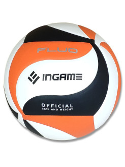 Мяч волейбол INGAME FLUO бело-чёрн-оранжевый