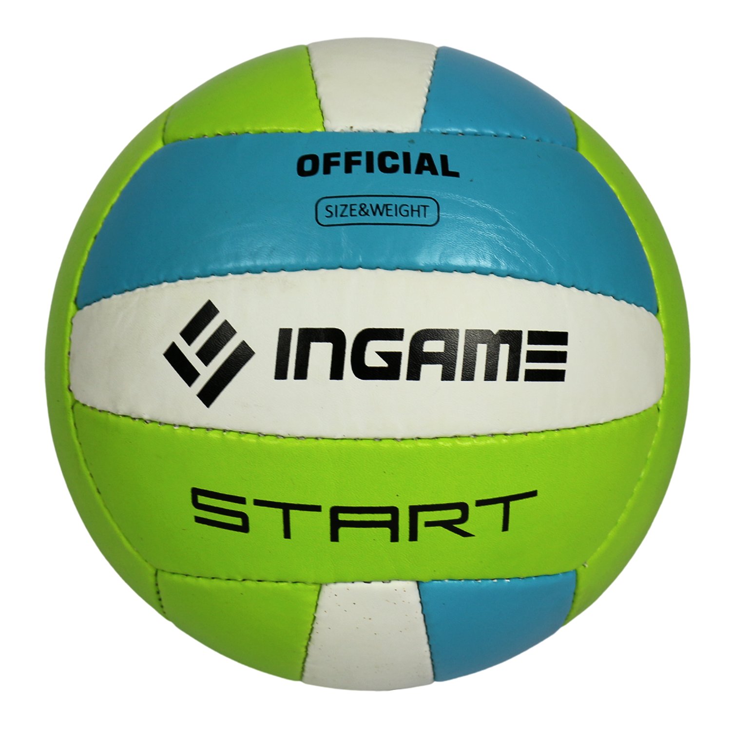 Мяч волейбол INGAME Start бело-зелёно-голуб.