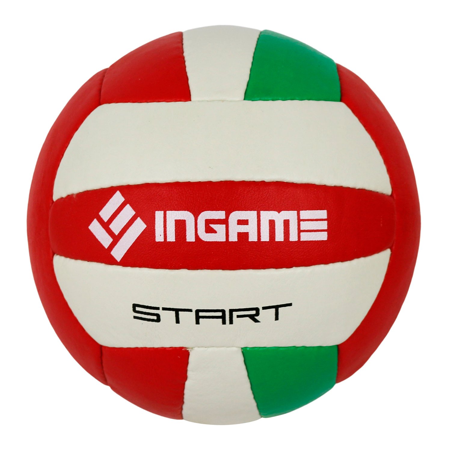 Мяч волейбол INGAME Start бело-зелёно-красный