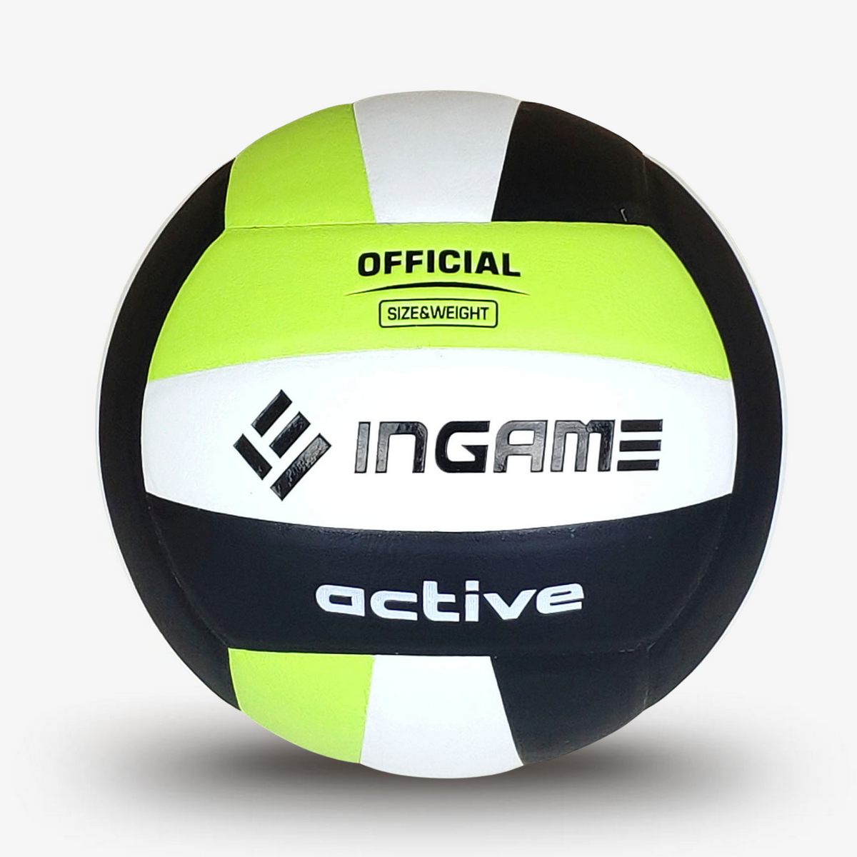 Мяч волейбол INGAME ACTIVE чёрн-бело-зелёный