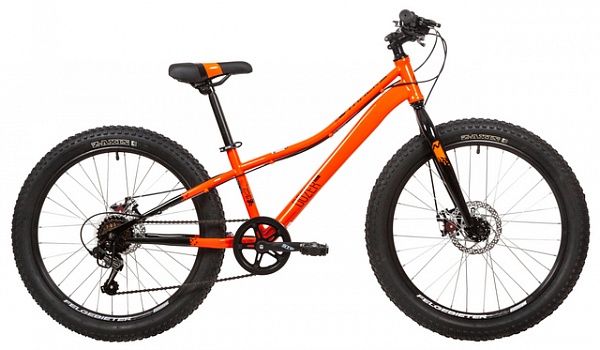Велосипед NOVATRACK 24" DOZER STD оранжевый, сталь. рама 12", 6 скор.,