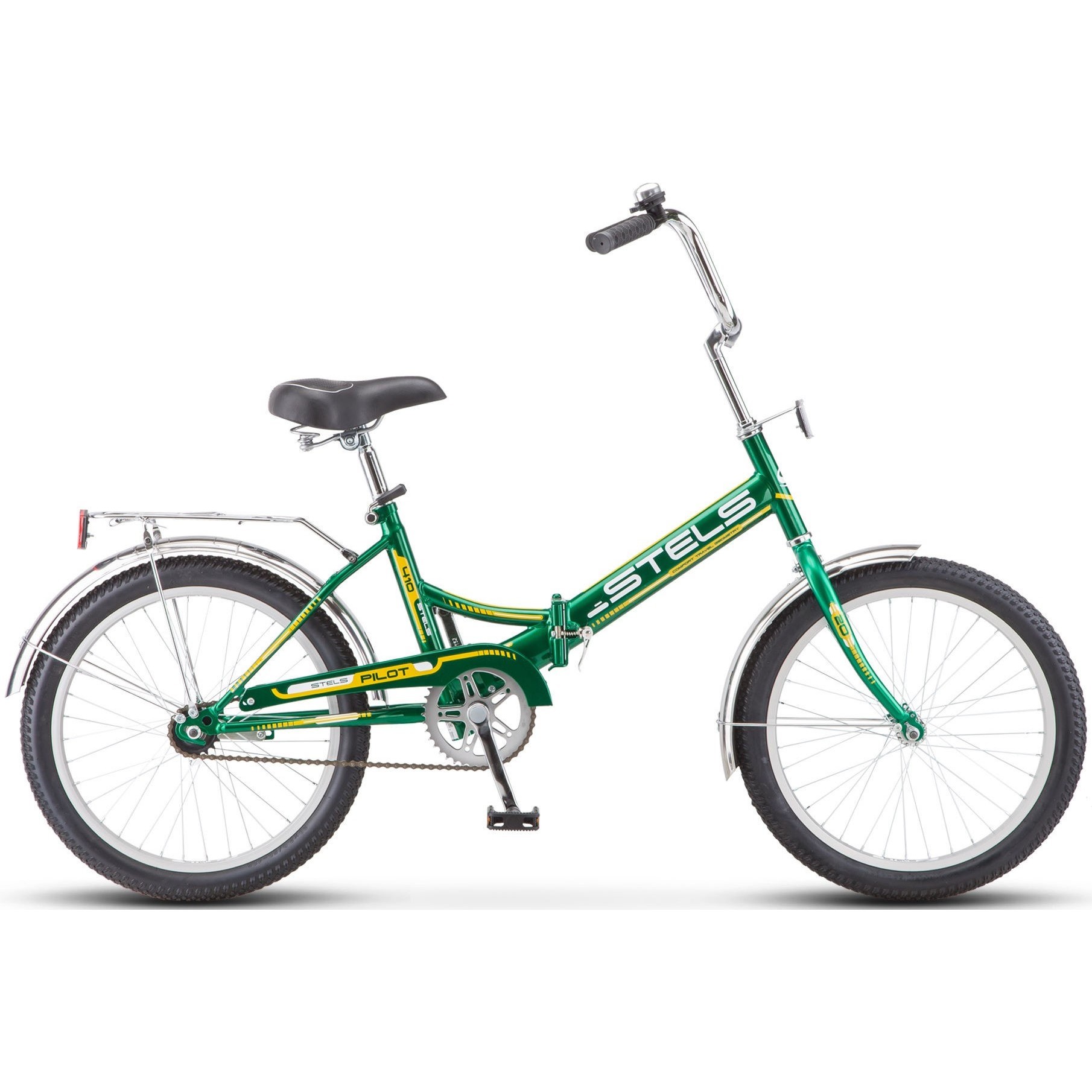 Велосипед Stels 20" Pilot 410 20" Z011, 13,5" зелёный-жёлтый