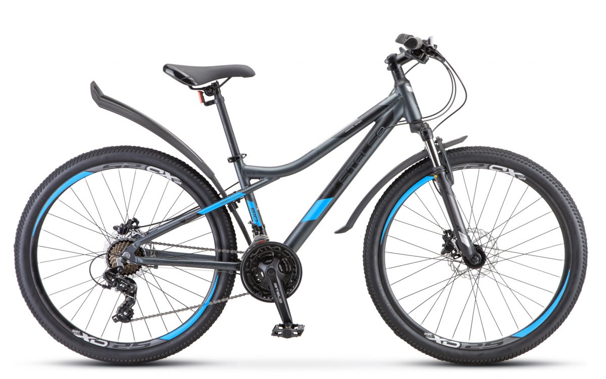 Велосипед Stels 26" Navigator- 610 MD 26" V010 14" антрацит-синий АКЦИЯ!