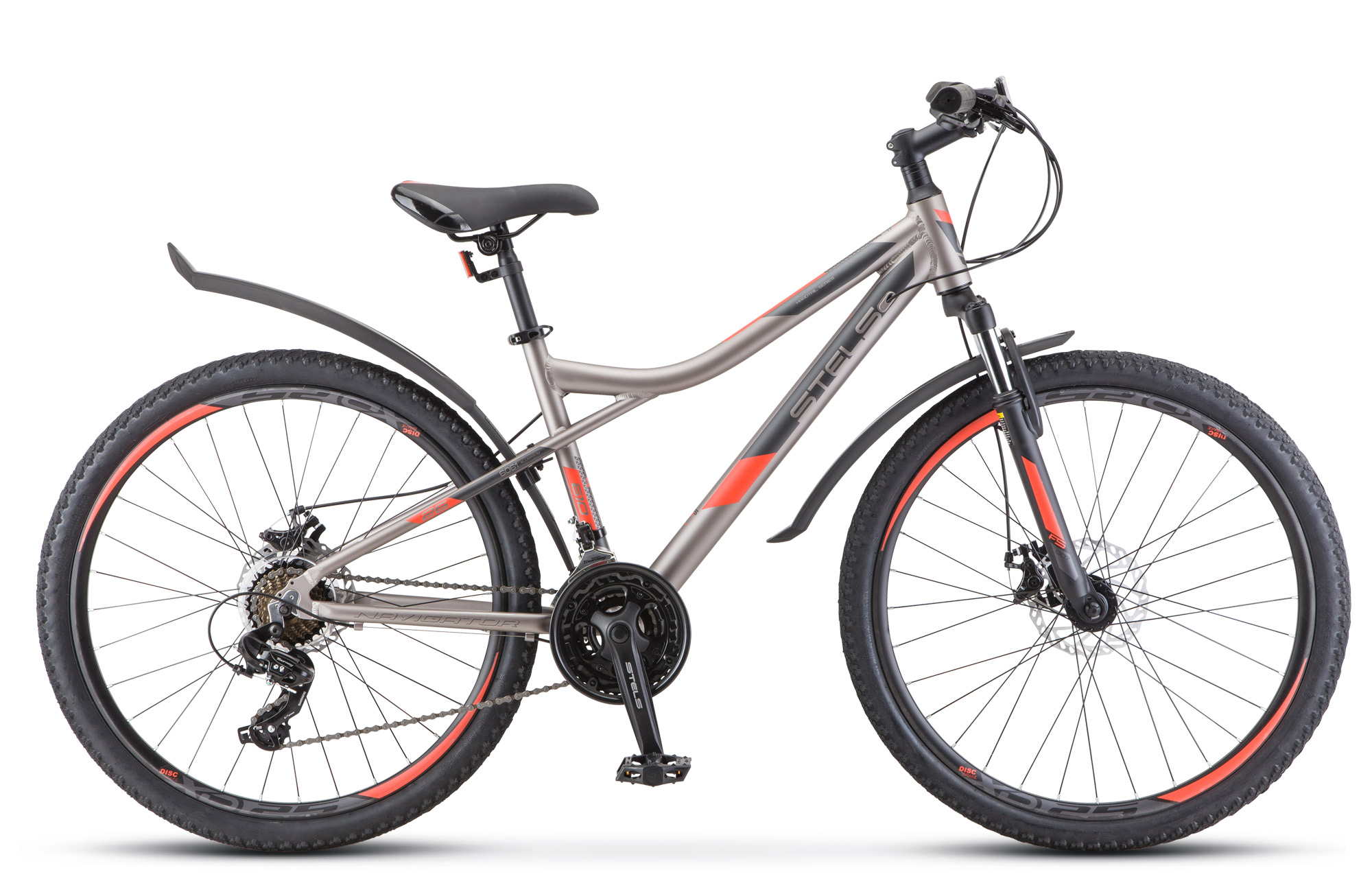 Велосипед Stels 26" Navigator 610 MD АКЦИЯ! 14" серый-красный