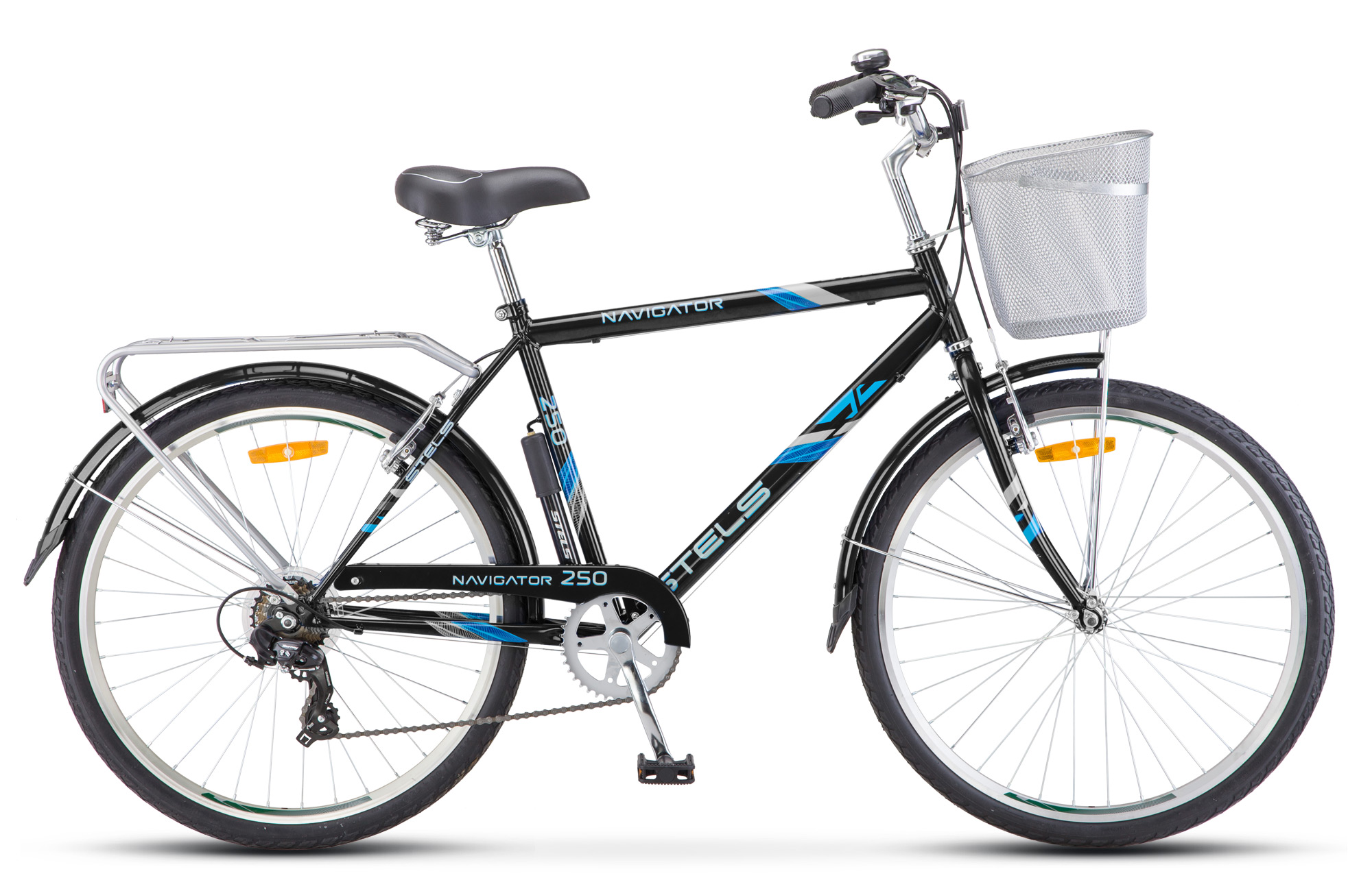 Велосипед Stels 26" Navigator- 250 Gent 19" серый корзина
