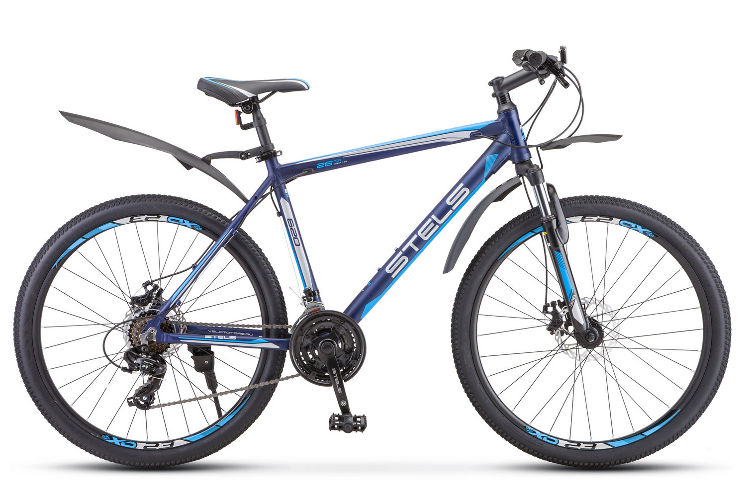 Велосипед Stels 26" Navigator- 620 MD 26" V010,14" тёмно-синий