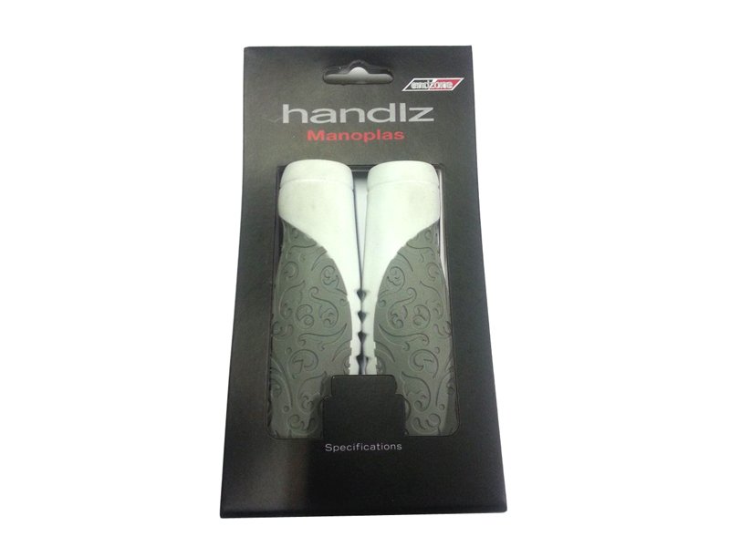 Грипсы VELO Handlz, литые, закрытый конец, белые