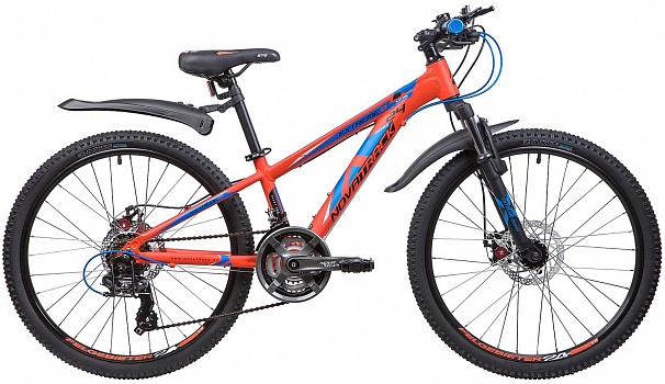 Велосипед NOVATRACK 24" EXTREME D оранж 11" алюм,