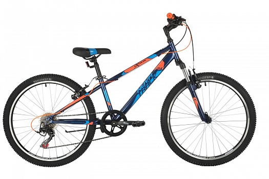 Велосипед NOVATRACK 24" EXTREME синий, стальная рама 12", 6 скор., Shimano TZ500/Microshift TS38, V