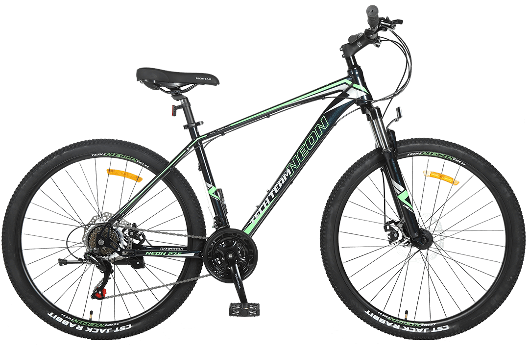 Велосипед TechTeam Neon 27.5"x18" чёрный Сталь